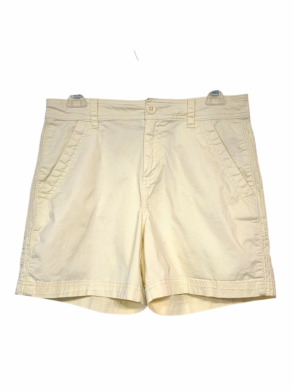 Eddie Bauer Pale Yellow Women’s Utility Shorts – Stretchy – Size 6